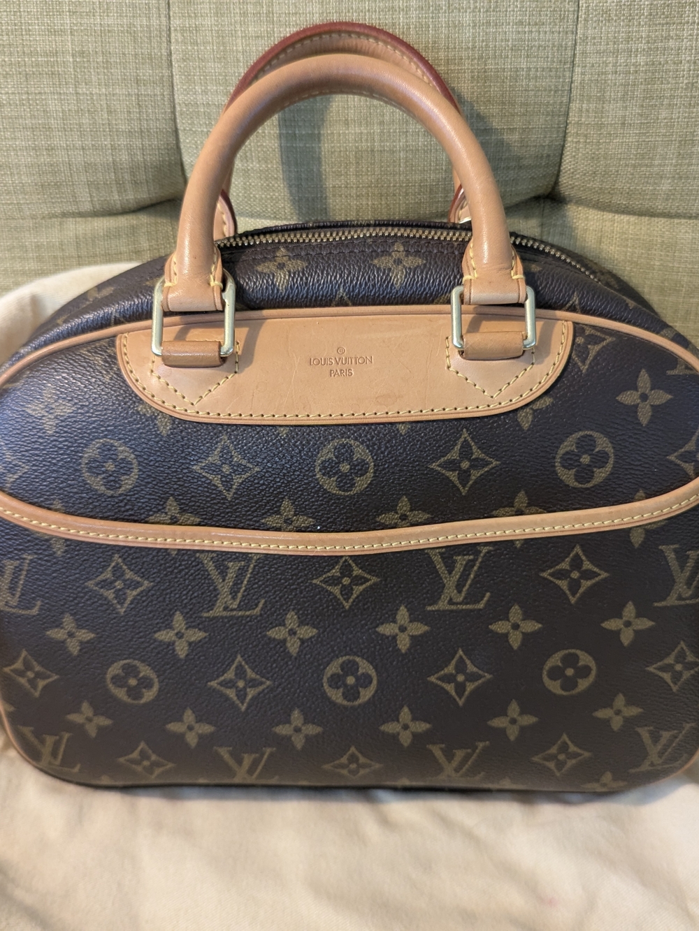 Louis Vuitton Monogram Canvas Brown Top-Handle Bag